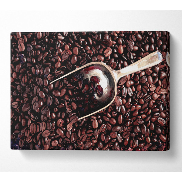 ModernMoments Coffee Bean Scoop Kunstdrucke Auf Leinwand Wayfair De